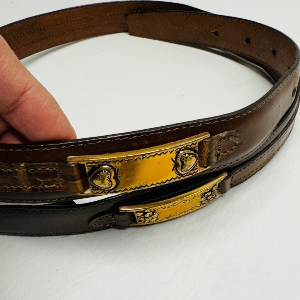 Brighton women’s vintage leather belt size M